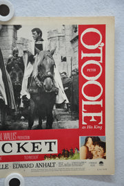 Becket 1964 Lobby Card #8 Movie Poster  Richard Burton, Peter O'Toole   - TvMovieCards.com