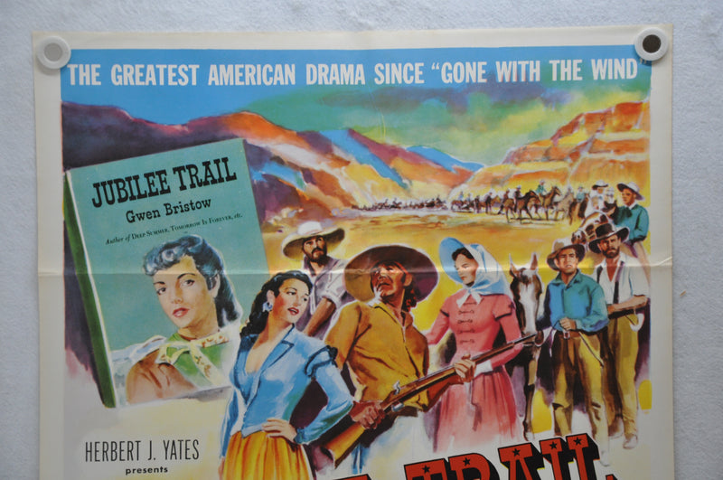 1954 Jubilee Trail Original 1SH Movie Vera Ralston, Joan Leslie, Forrest Tucker   - TvMovieCards.com