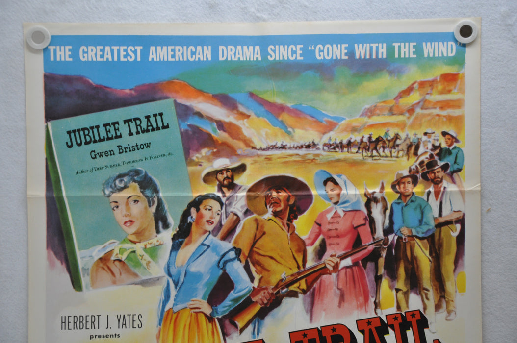 1954 Jubilee Trail Original 1SH Movie Vera Ralston, Joan Leslie, Forrest Tucker   - TvMovieCards.com