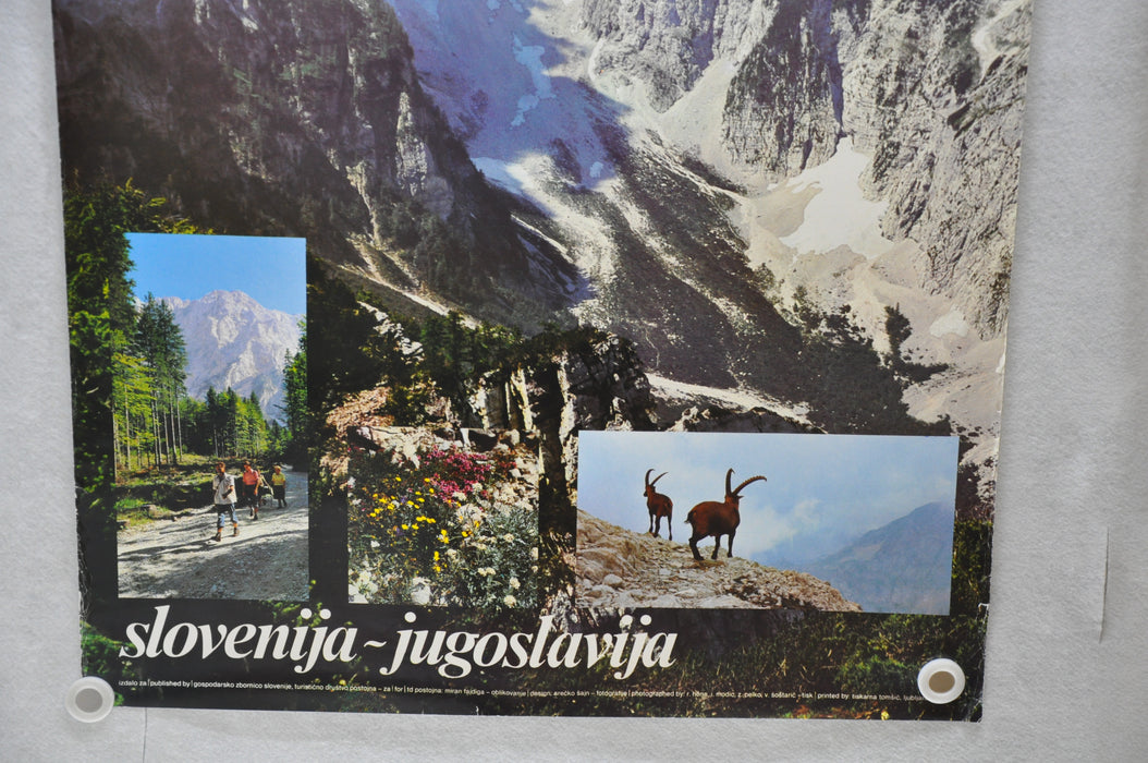 Vintage 1979 Yugoslavia Travel Poster "Slovenija ~ Jugoslavija" 26.5" x 38.5"   - TvMovieCards.com