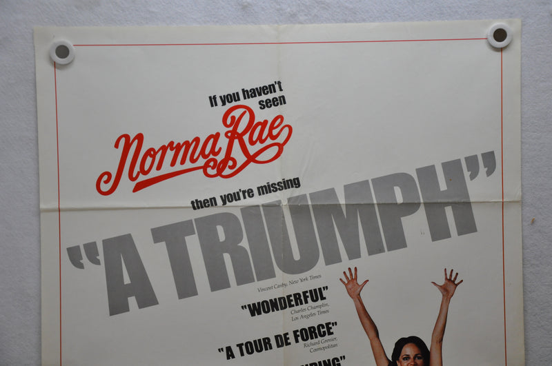 1979 Norma Rae Original 1SH Movie Poster 27 x 41 Sally Field Beau Bridges   - TvMovieCards.com