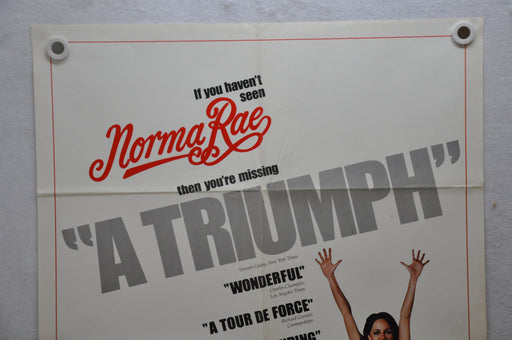 1979 Norma Rae Original 1SH Movie Poster 27 x 41 Sally Field Beau Bridges   - TvMovieCards.com