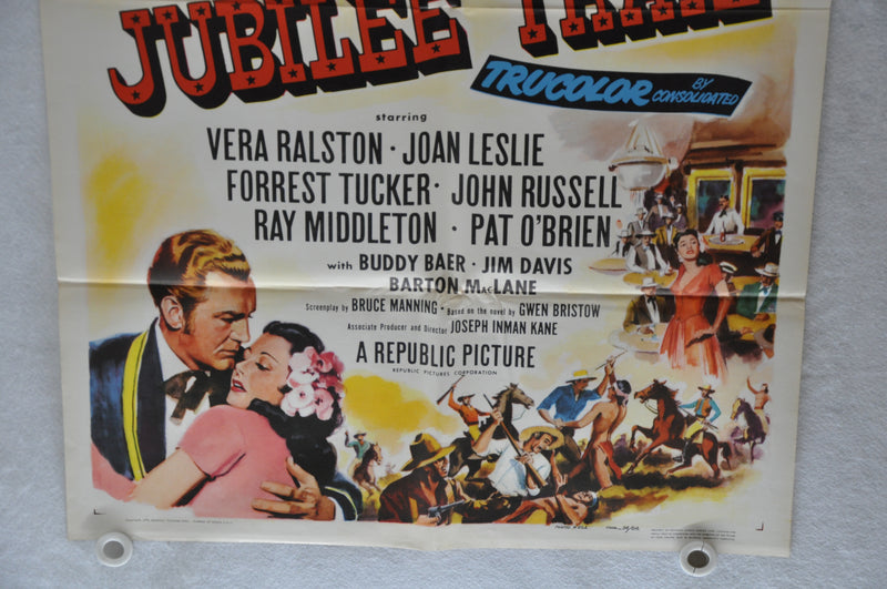 1954 Jubilee Trail Original 1SH Movie Vera Ralston, Joan Leslie, Forrest Tucker   - TvMovieCards.com