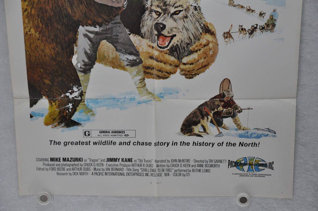 1975 Challenge To Be Free Original 1SH Movie Poster 27 x 41 Mike Mazurki   - TvMovieCards.com