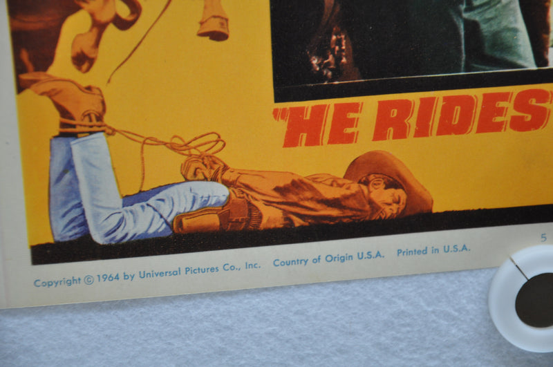 He Rides Tall 1964 Lobby Card #5 Movie Poster Tony Young, Dan Duryea, Jo Morrow   - TvMovieCards.com
