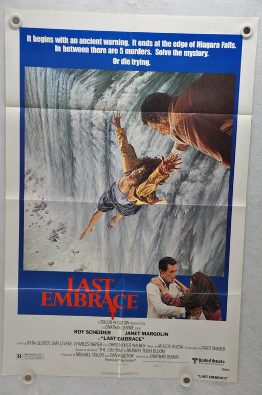 1979 Last Embrace Original 1SH Movie Poster 27 x 41 Roy Scheider, Janet Margolin   - TvMovieCards.com