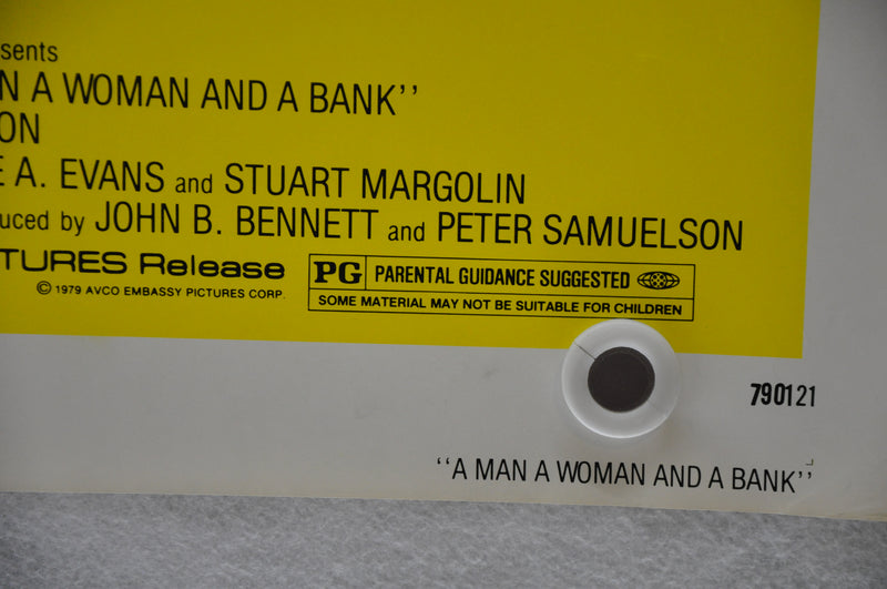 1979 A Man, a Woman and a Bank Original 1SH Movie Poster 27x41 Donald Sutherland   - TvMovieCards.com
