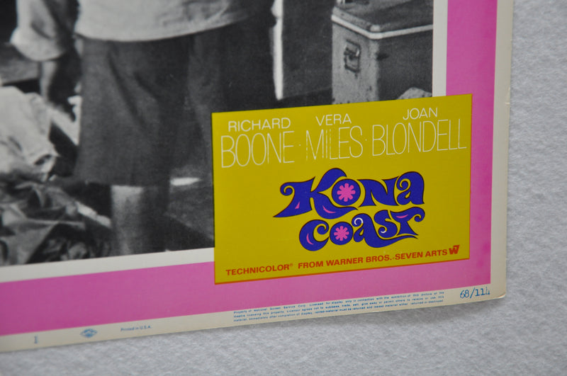 Kona Coast 1968 Lobby Card #1 Movie Poster Richard Boone Vera Miles Joan Blondel   - TvMovieCards.com