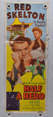 1953 Half A Hero Original Insert Movie Poster Red Skelton Jean Hagen   - TvMovieCards.com