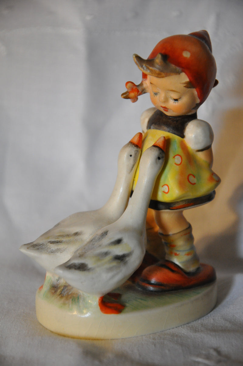 Goebel Hummel Figurine # 47 3/0 "Goose Girl" TMK6 4.25"   - TvMovieCards.com