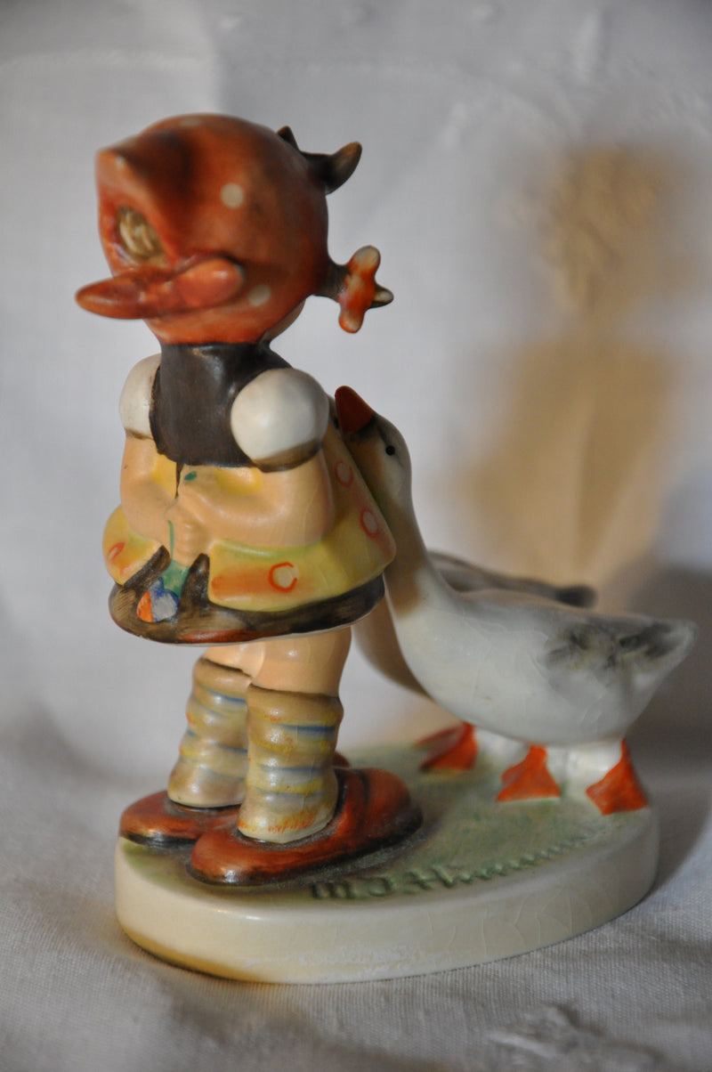 Goebel Hummel Figurine # 47 3/0 "Goose Girl" TMK6 4.25"   - TvMovieCards.com