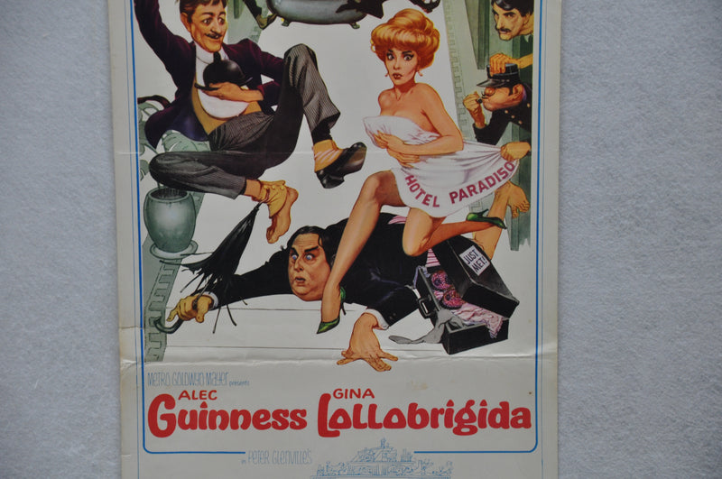 1966 Hotel Paradiso Original Insert Movie Poster Gina Lollobrigida, Alec Guinnes   - TvMovieCards.com