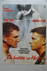 1989 Casualties of War Danish Original Movie Poster 24 x 33  Michael J. Fox   - TvMovieCards.com