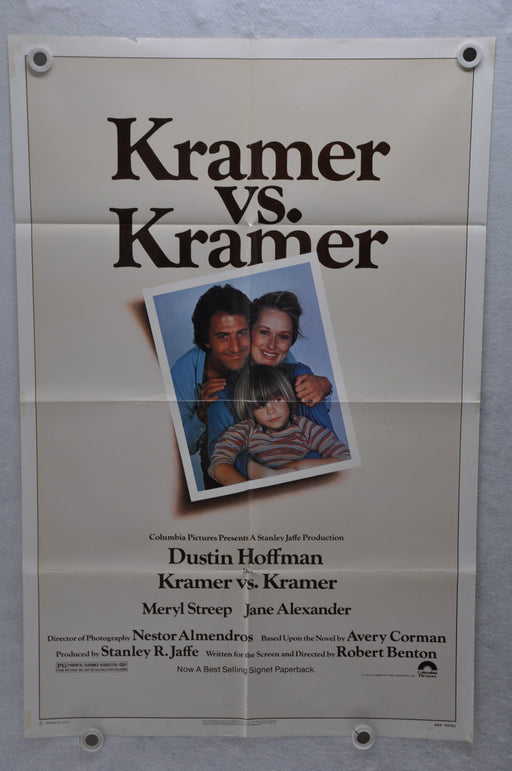 1979 Kramer Vs Kramer Original 1SH Movie Poster 27 x 41 Dustin Hoffman   - TvMovieCards.com