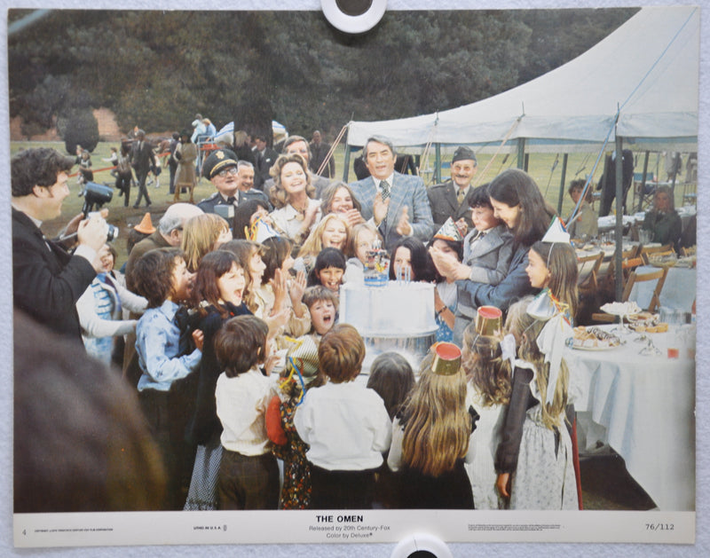 The Omen Lobby Card #4 1976 Movie Poster Gregory Peck Lee Remick Harvey Stephens   - TvMovieCards.com