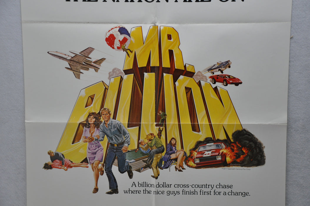 1977 Mr. Billion Original 1SH Movie Poster 27 x 41 Terence Hill Jackie Gleason   - TvMovieCards.com