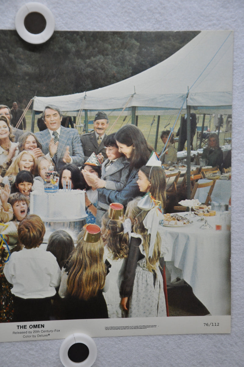 The Omen Lobby Card #4 1976 Movie Poster Gregory Peck Lee Remick Harvey Stephens   - TvMovieCards.com