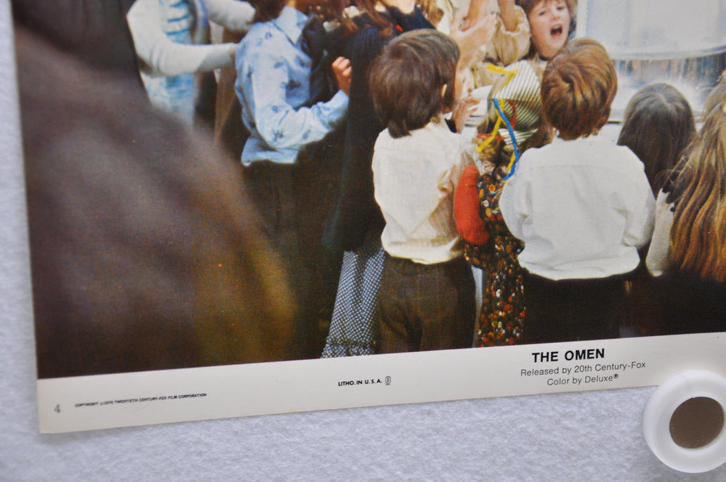 The Omen Lobby Card #4 1976 Movie Poster Gregory Peck Lee Remick Harvey Stephens   - TvMovieCards.com