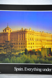Vintage 1980s Spain Travel Poster Everything Under the Sun Royal Palace 19 x 26   - TvMovieCards.com