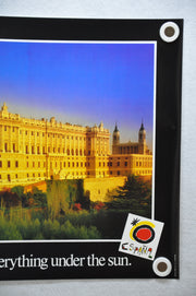 Vintage 1980s Spain Travel Poster Everything Under the Sun Royal Palace 19 x 26   - TvMovieCards.com