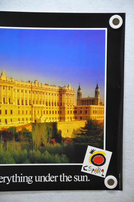 Vintage 1980s Spain Travel Poster Everything Under the Sun Royal Palace 19 x 26   - TvMovieCards.com