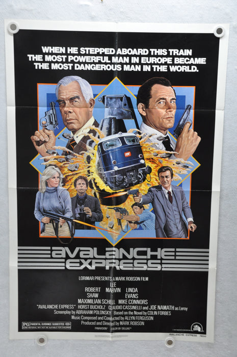 1979 Avalanche Express Original 1SH Movie Poster 27 x 41 Lee Marvin, Robert Shaw   - TvMovieCards.com