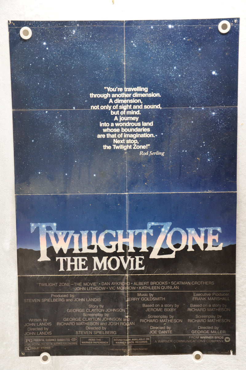 1983 Twilight Zone Original 1Sh Movie Poster Dan Aykroyd, Albert Brooks, Vic Mor   - TvMovieCards.com