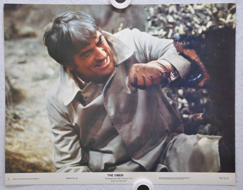 The Omen Lobby Card #7 1976 Movie Poster Gregory Peck Lee Remick Harvey Stephens   - TvMovieCards.com