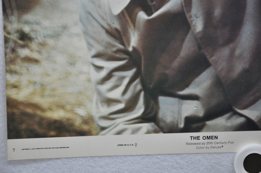 The Omen Lobby Card #7 1976 Movie Poster Gregory Peck Lee Remick Harvey Stephens   - TvMovieCards.com