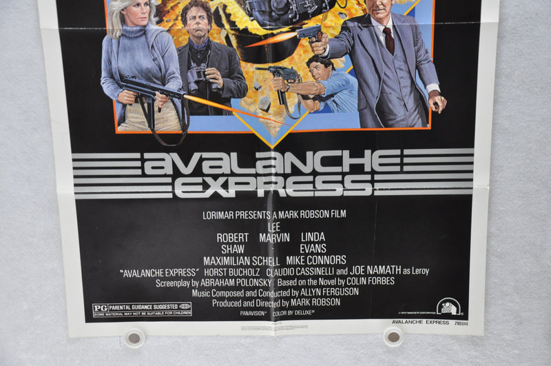 1979 Avalanche Express Original 1SH Movie Poster 27 x 41 Lee Marvin, Robert Shaw   - TvMovieCards.com