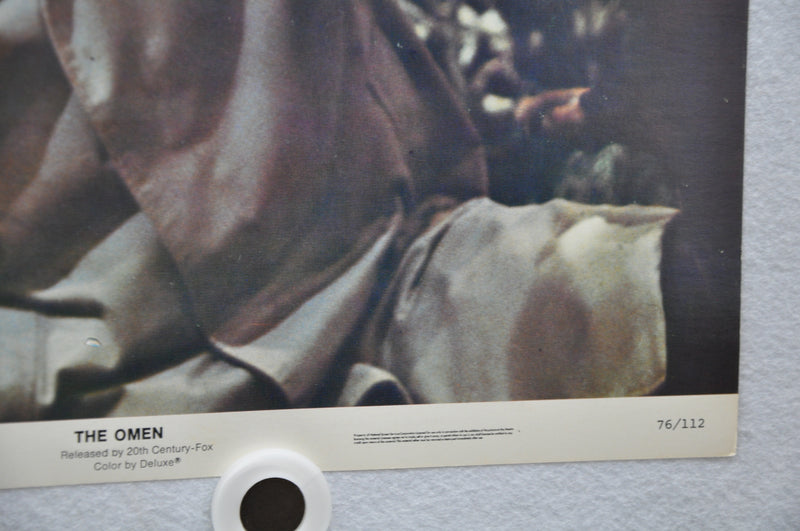 The Omen Lobby Card #7 1976 Movie Poster Gregory Peck Lee Remick Harvey Stephens   - TvMovieCards.com
