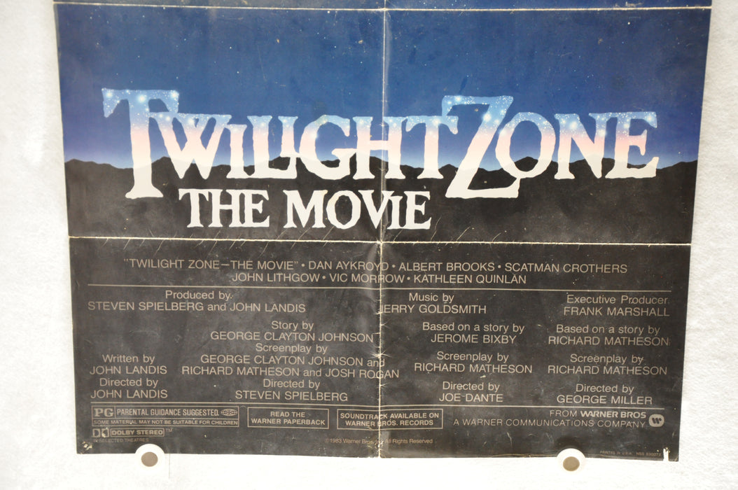 1983 Twilight Zone Original 1Sh Movie Poster Dan Aykroyd, Albert Brooks, Vic Mor   - TvMovieCards.com