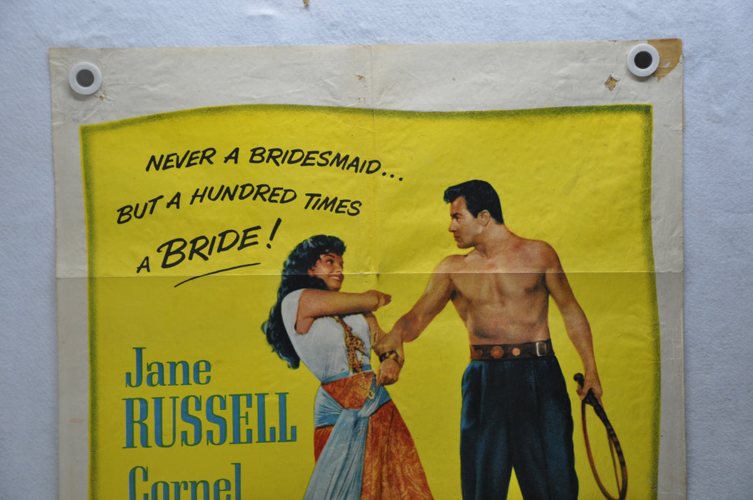 1956 Hot Blood Original 1Sh Movie Poster Jane Russell Cornel Wilde Luther Adler   - TvMovieCards.com