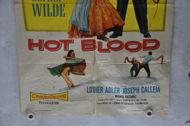 1956 Hot Blood Original 1Sh Movie Poster Jane Russell Cornel Wilde Luther Adler   - TvMovieCards.com