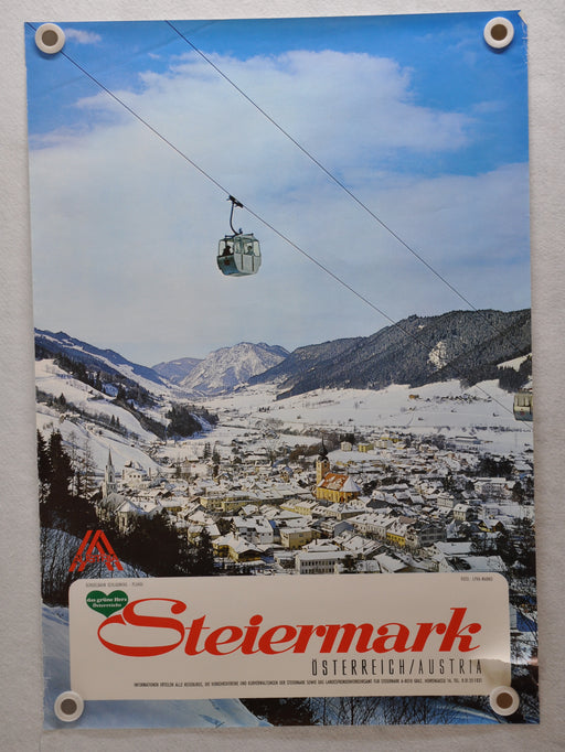 Vintage 1970s Austria Travel Poster "Steiermark, Styria Austria" 23 x 33   - TvMovieCards.com