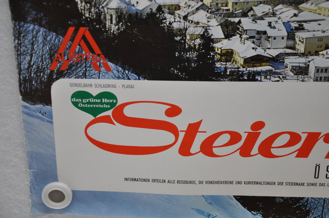 Vintage 1970s Austria Travel Poster "Steiermark, Styria Austria" 23 x 33   - TvMovieCards.com