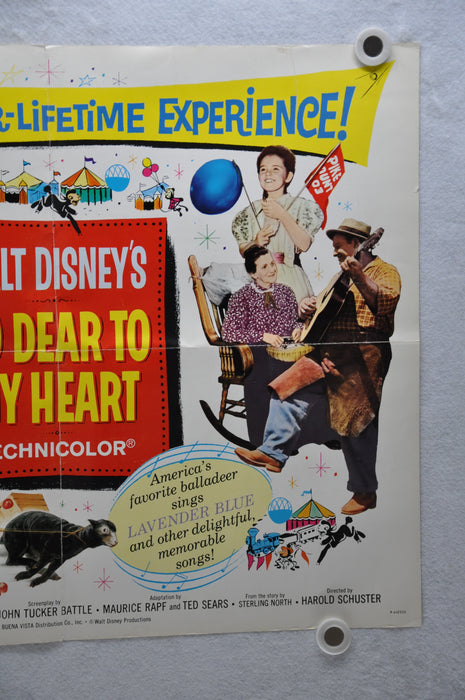 1964 So Dear To My Heart Original Half Sheet Rerelease Movie Poster Burl Ives   - TvMovieCards.com