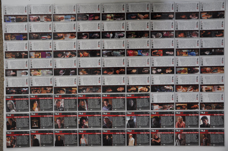 True Blood Archives Trading Base Card Set 72 Cards   - TvMovieCards.com