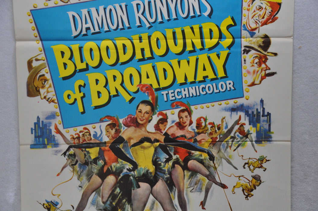 1952 Bloodhounds of Broadway Original 1Sh Movie Poster Mitzi Gaynor Scott Brady   - TvMovieCards.com