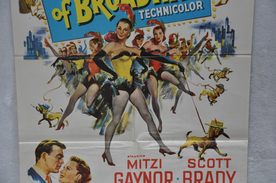 1952 Bloodhounds of Broadway Original 1Sh Movie Poster Mitzi Gaynor Scott Brady   - TvMovieCards.com