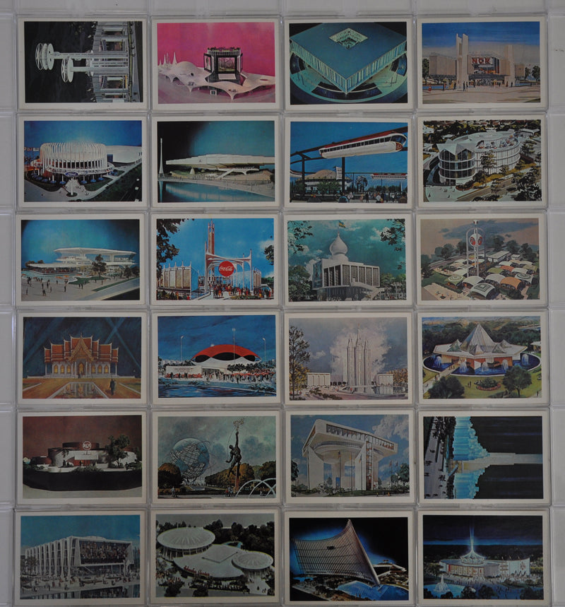 New York World's Fair Attractions Vintage Card Set 24 Cards Ed-U-Cards 1963   - TvMovieCards.com