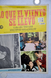 Gone With The Wind 1968 Mexican Lobby Card Movie Poster Clark Gable Vivien Leigh   - TvMovieCards.com