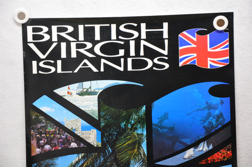 Vintage 1980s British Virgin Islands Travel Poster "We're Different" 20 x 24   - TvMovieCards.com