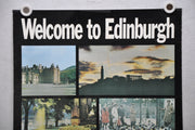 Vintage 1980s "Welcome to Edinburgh" Travel Poster " 20 x 30   - TvMovieCards.com