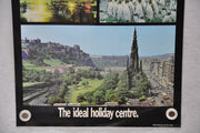 Vintage 1980s "Welcome to Edinburgh" Travel Poster " 20 x 30   - TvMovieCards.com