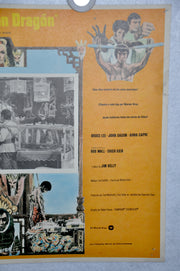 Enter the Dragon 1973 Mexican Lobby Card Movie Poster Bruce Lee KUNG FU   - TvMovieCards.com