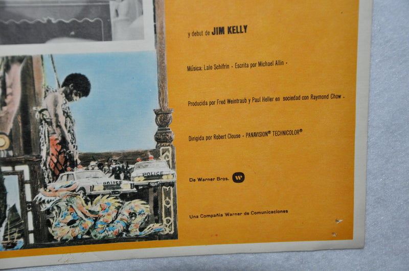 Enter the Dragon 1973 Mexican Lobby Card Movie Poster Bruce Lee KUNG FU   - TvMovieCards.com