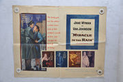 1956 Miracle in the Rain Original 1SH Movie Poster Jane Wyman Van Johnson   - TvMovieCards.com