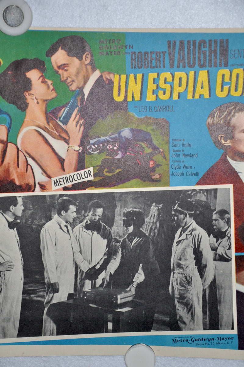 The Man From Uncle - The Spy With My Face 1965 Mexican Lobby Card Movie Poster   - TvMovieCards.com