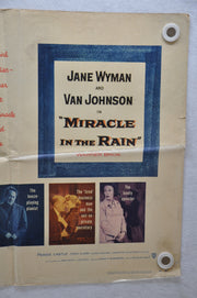 1956 Miracle in the Rain Original 1SH Movie Poster Jane Wyman Van Johnson   - TvMovieCards.com